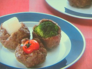 野菜入りミートボール