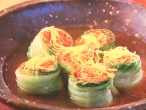 白菜の肉詰め焼き