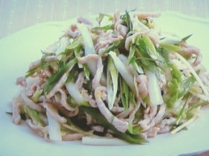 白菜と豚肉の炒めもの
