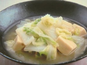 白菜とホタテの煮物