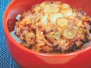 牛肉のかき揚げ丼