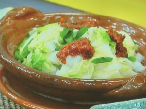 白菜の鍋蒸し