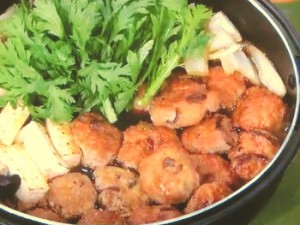 豚つくねのすき焼き風