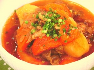 トマト肉じゃが
