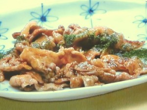 豚こまのソース煮