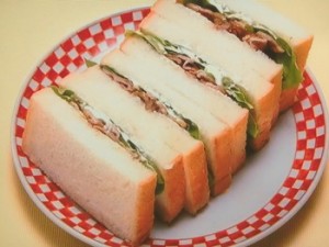 豚こまのカレー照り焼きサンド