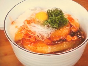 ピリ辛!ブリの照り焼き丼