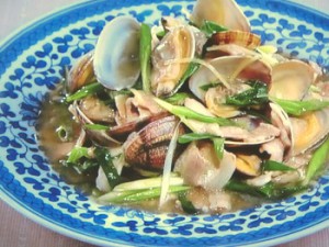 あさりと豚肉のねぎ風味