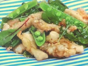 細切りチキンの塩から揚げ