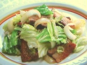 キャベツと豚肉のみそ炒め