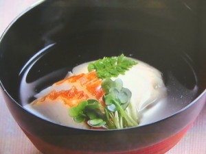 卵豆腐のお吸いもの