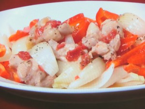 チキンの梅肉炒め