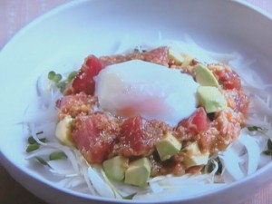 カツオのなめろう風サラダ