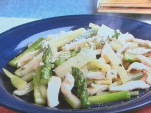 鶏肉とセロリのハーブソテー