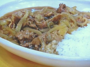 大葉にんにく醤油スピードビーフカレー