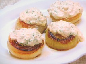 焼きたまねぎのツナマヨネーズソース