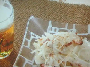 新たまねぎと焼き豚のサラダ