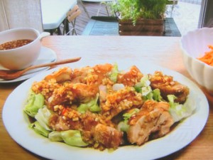 揚げ鶏のねぎソース