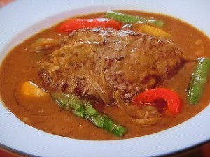 ジューシーハンバーグのカレー煮込み