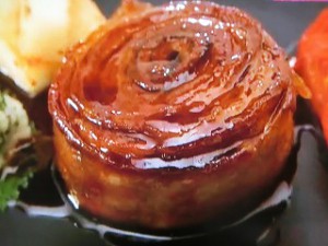 豚バラの青ジソロールステーキ