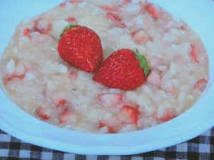 いちごのリゾット