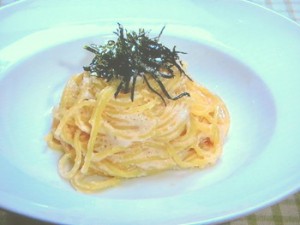 明太子クリームスパゲッティ