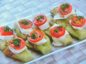 焼きなすのチーズのせ