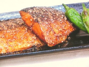 塩さばのゴマ酢焼き