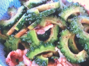 ゴーヤーと豚バラ肉の炒めもの