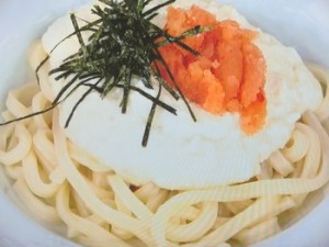 明太豆腐クリームうどん