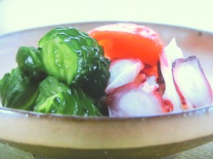 たこときゅうりの酢の物