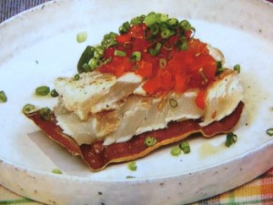 タイと昆布の揚げ焼き