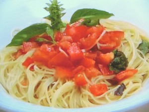 トマトの冷製パスタ