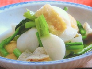 かぶと油揚げの煮物