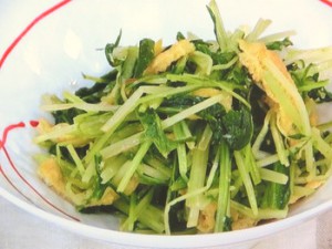 水菜と卵焼きのナムル