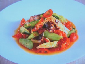 トマトとたこの和えもの