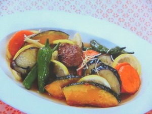 夏野菜の揚げびたし