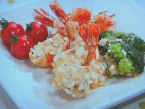 えびせん衣のえびフライ