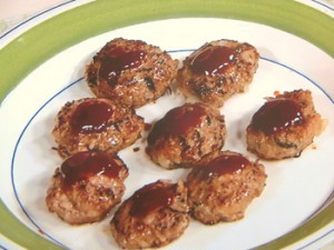 ひじき入りミニハンバーグ