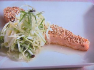 サーモンの甘酢サラダ