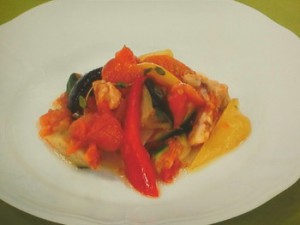 鶏肉入りカポナータ