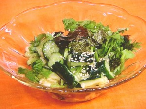 きゅうりのにんにくあえ
