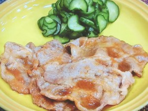 豚肉のさっぱりショウガ焼き