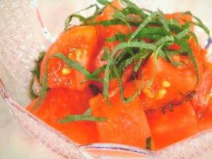 トマトの甘酢あえ