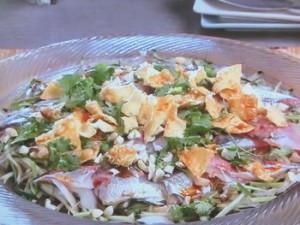 あじの中華風刺身サラダ