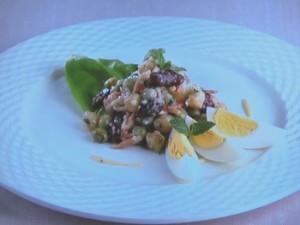 ミント風味の豆サラダ