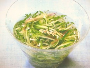 きゅうりの冷たいおすまし