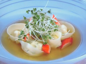 豆腐のラヴィオリ