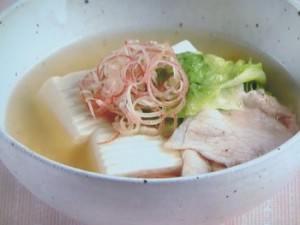 さっぱり肉豆腐