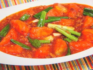 ピリ辛トマト麻婆